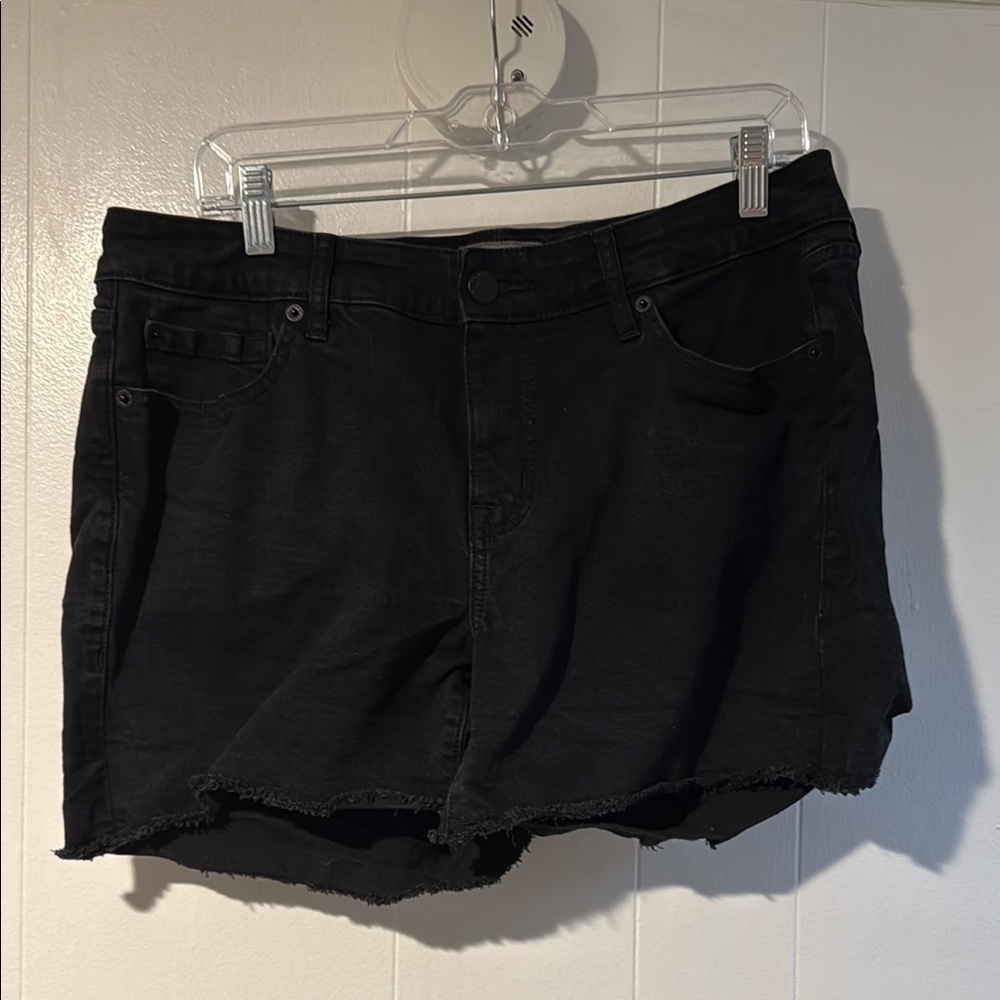 5 Inch Vintage Stretch Mid-Rise Black Short